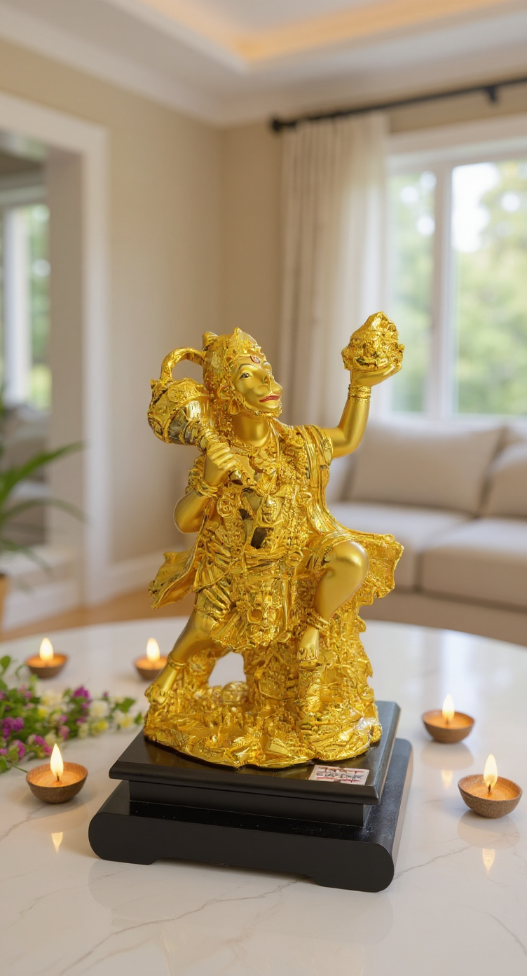Golden Hanuman Idol