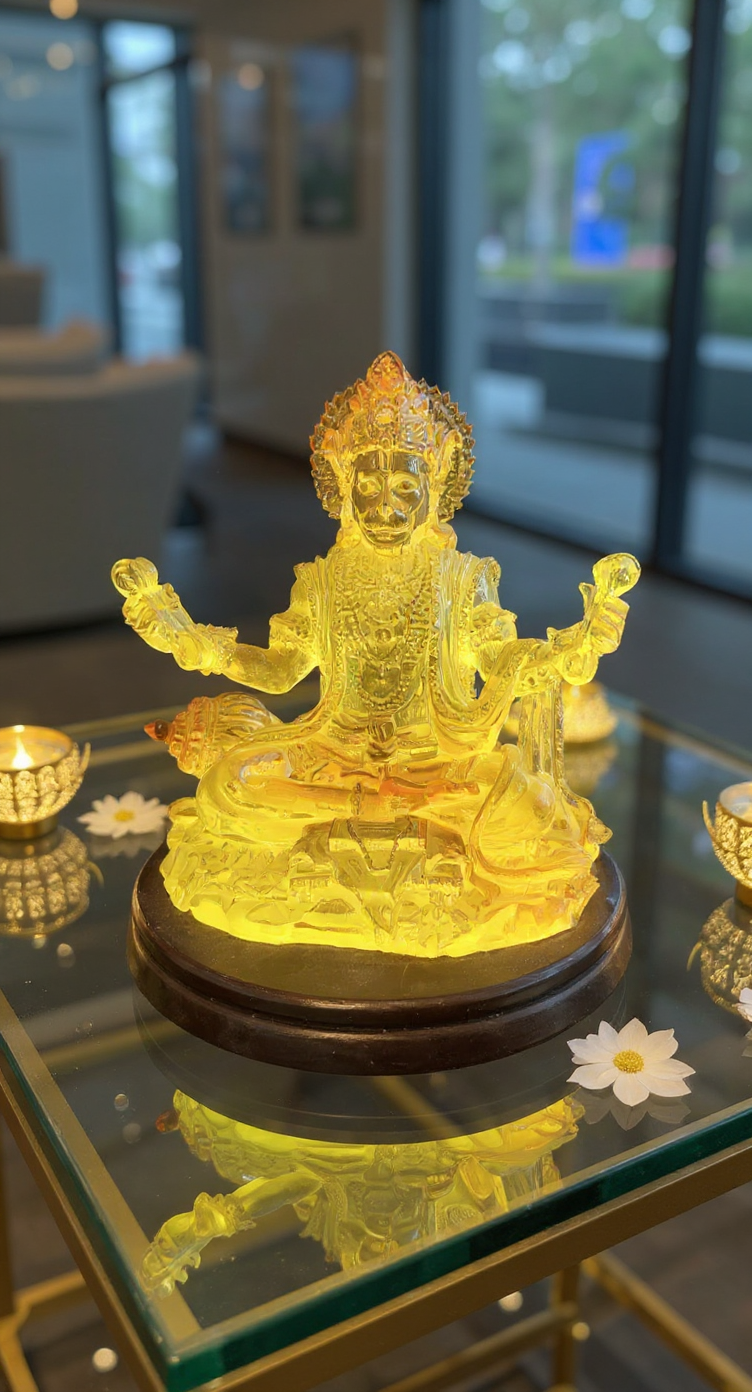Crystal Hanuman Statue