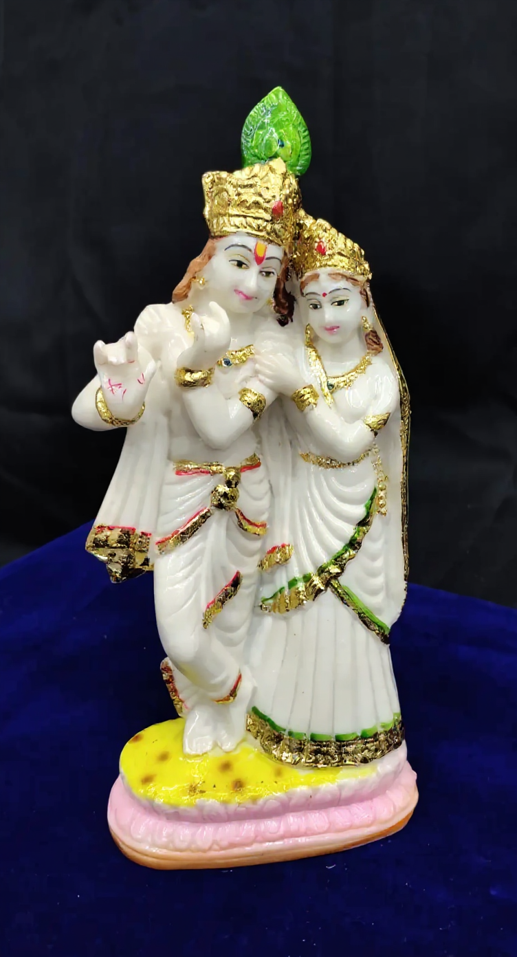 Divine Couple Statue Radha Krishna