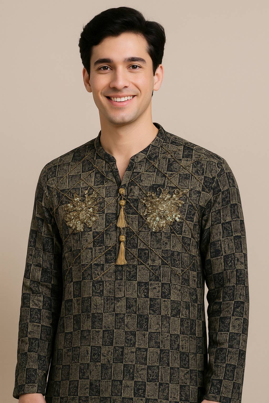 Stylish Green Kurti view 2