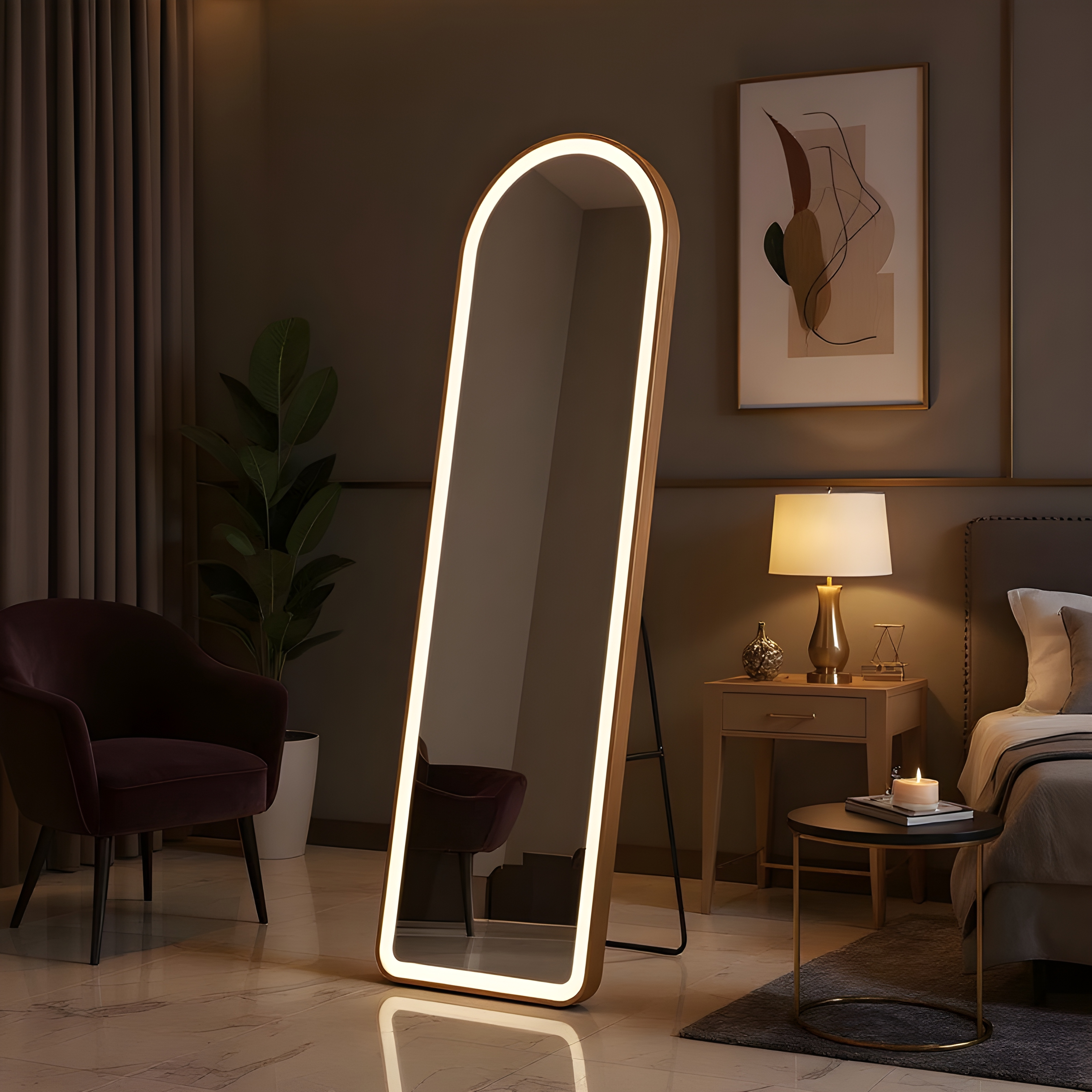 LED Standing Mirror view 2