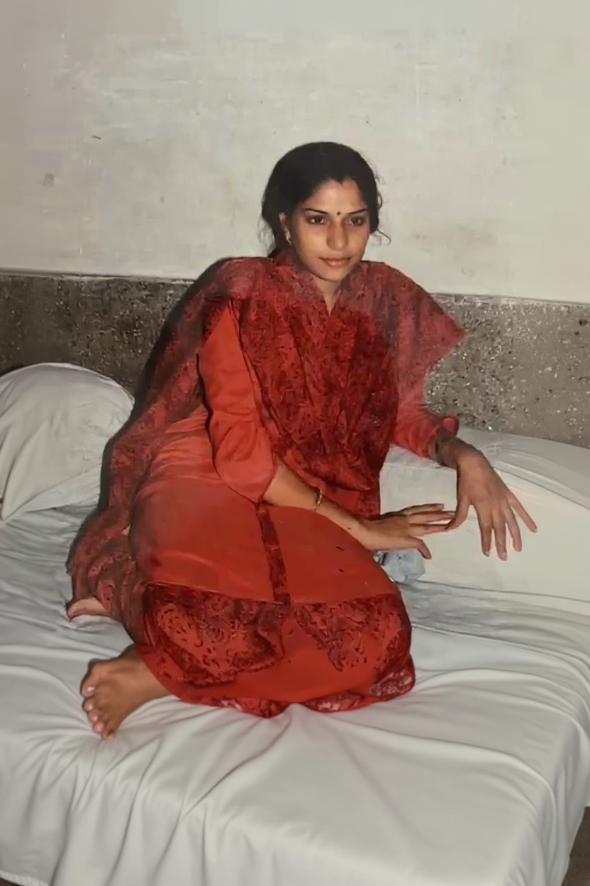 Traditional Red Saree view 2
