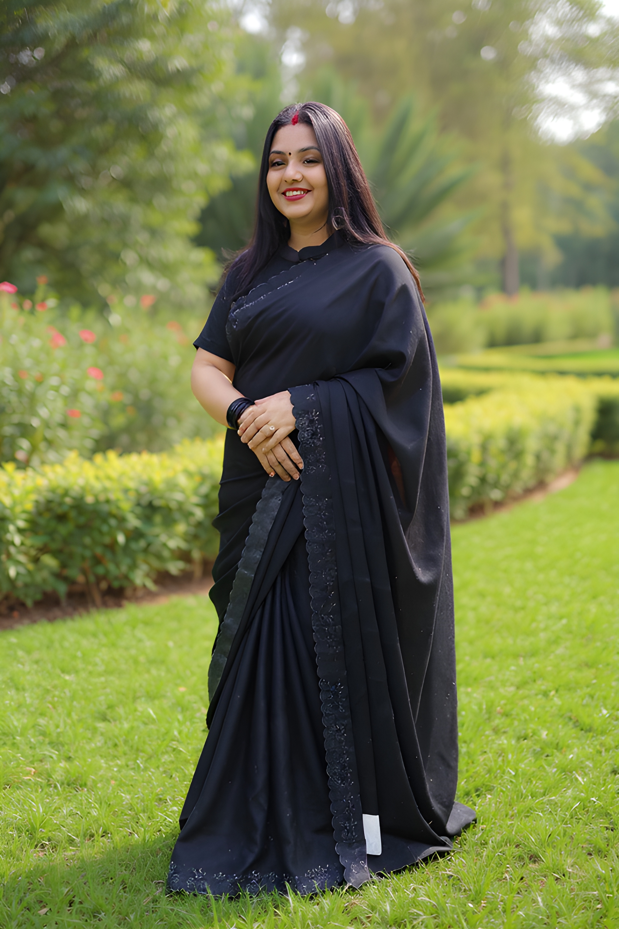 Classic Black Saree
