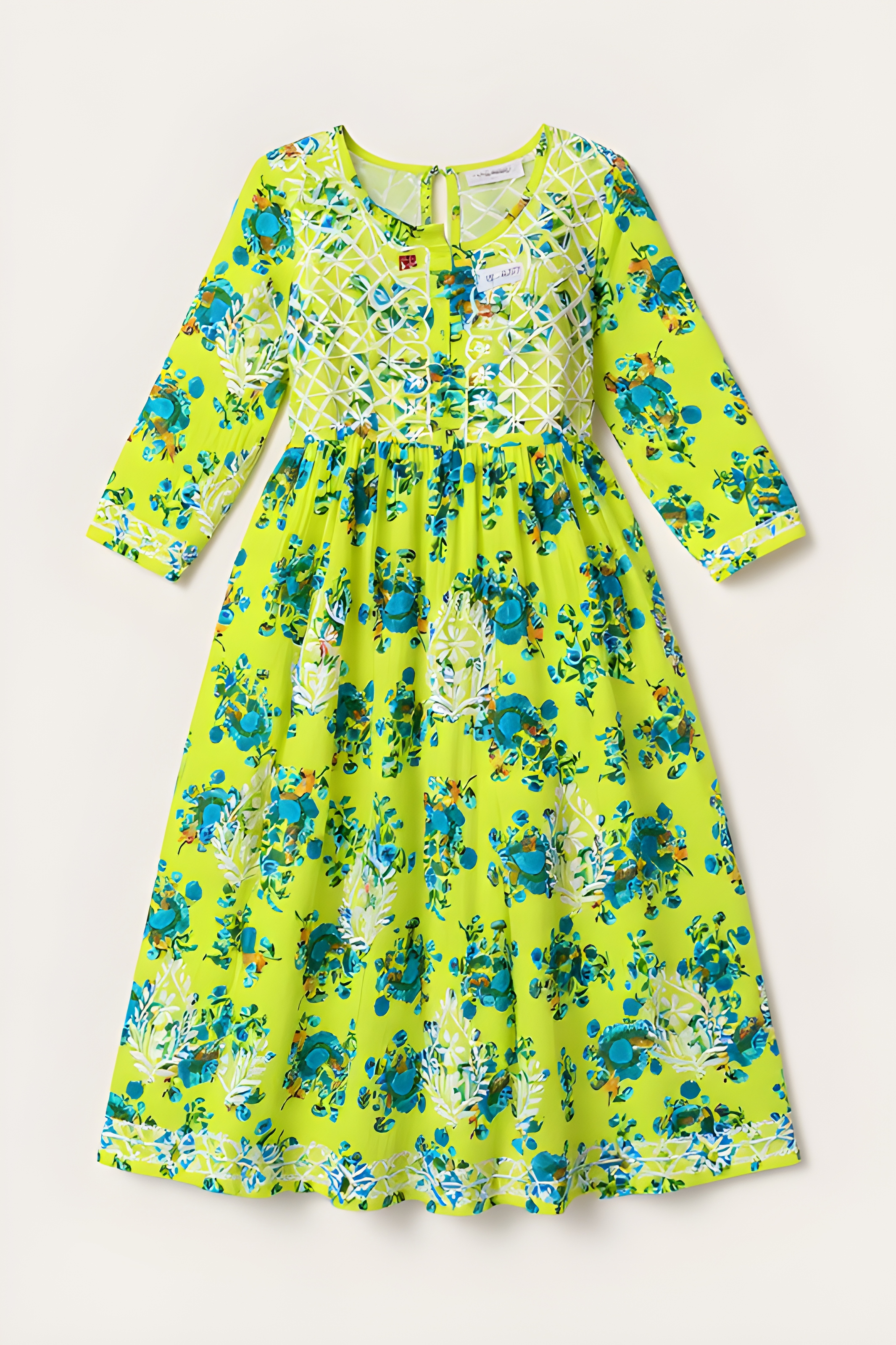 Chicken Floral Maxi Dress view 2