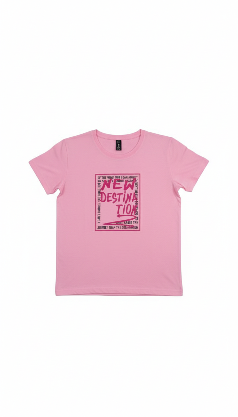 Pink Graphic T-Shirt view 2