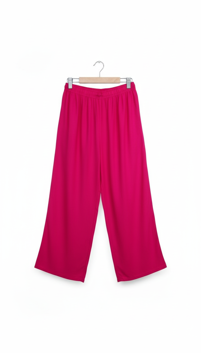 Womens Pink Palazzo Pants view 2