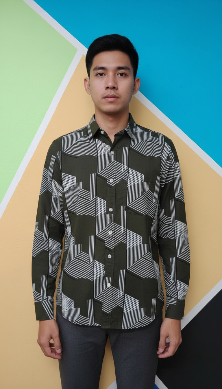 Rare Rabbit Geometric Print Casual Shirt view 2