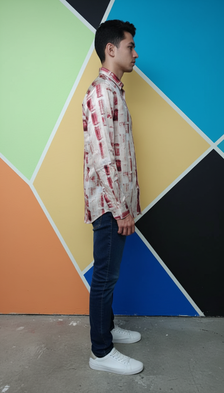 Rare Rabbit Abstract Print Casual Shirt view 3
