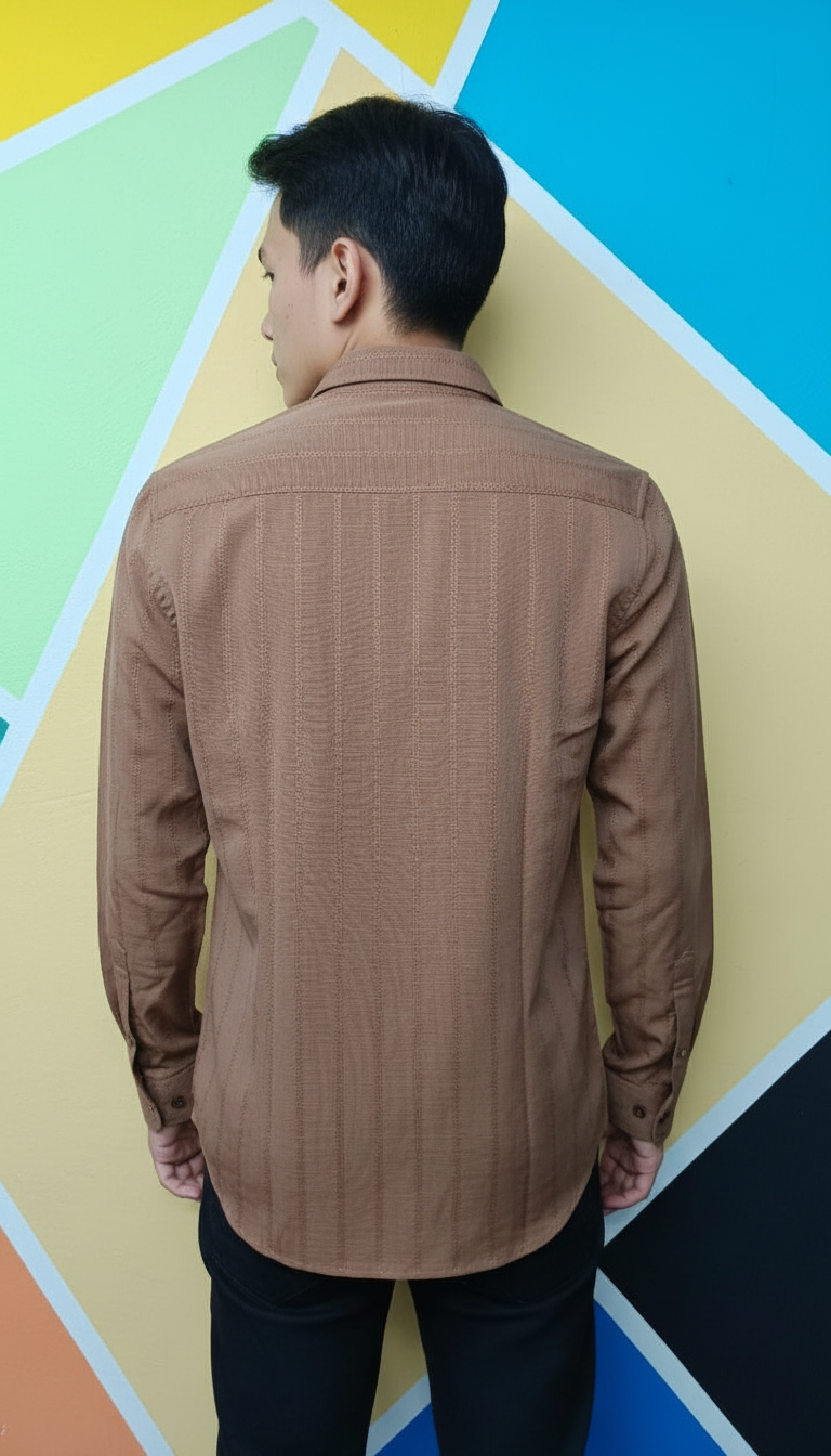 Mens Textured Casual Shirt view 2