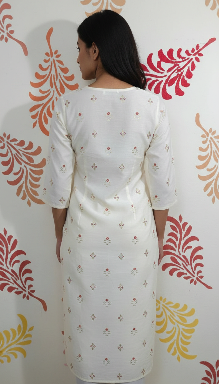 Embroidery Kurthi Top view 2