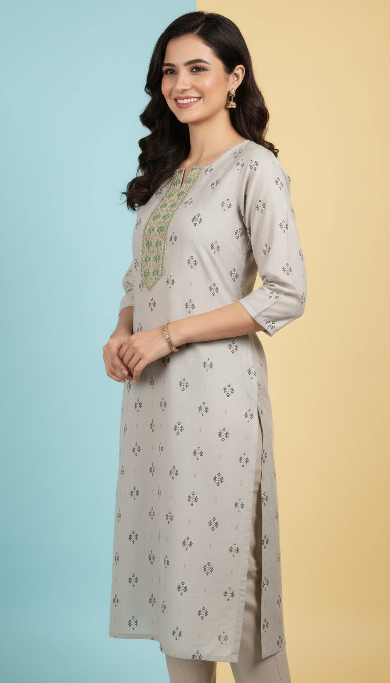 Embrodered Kurthi Tops