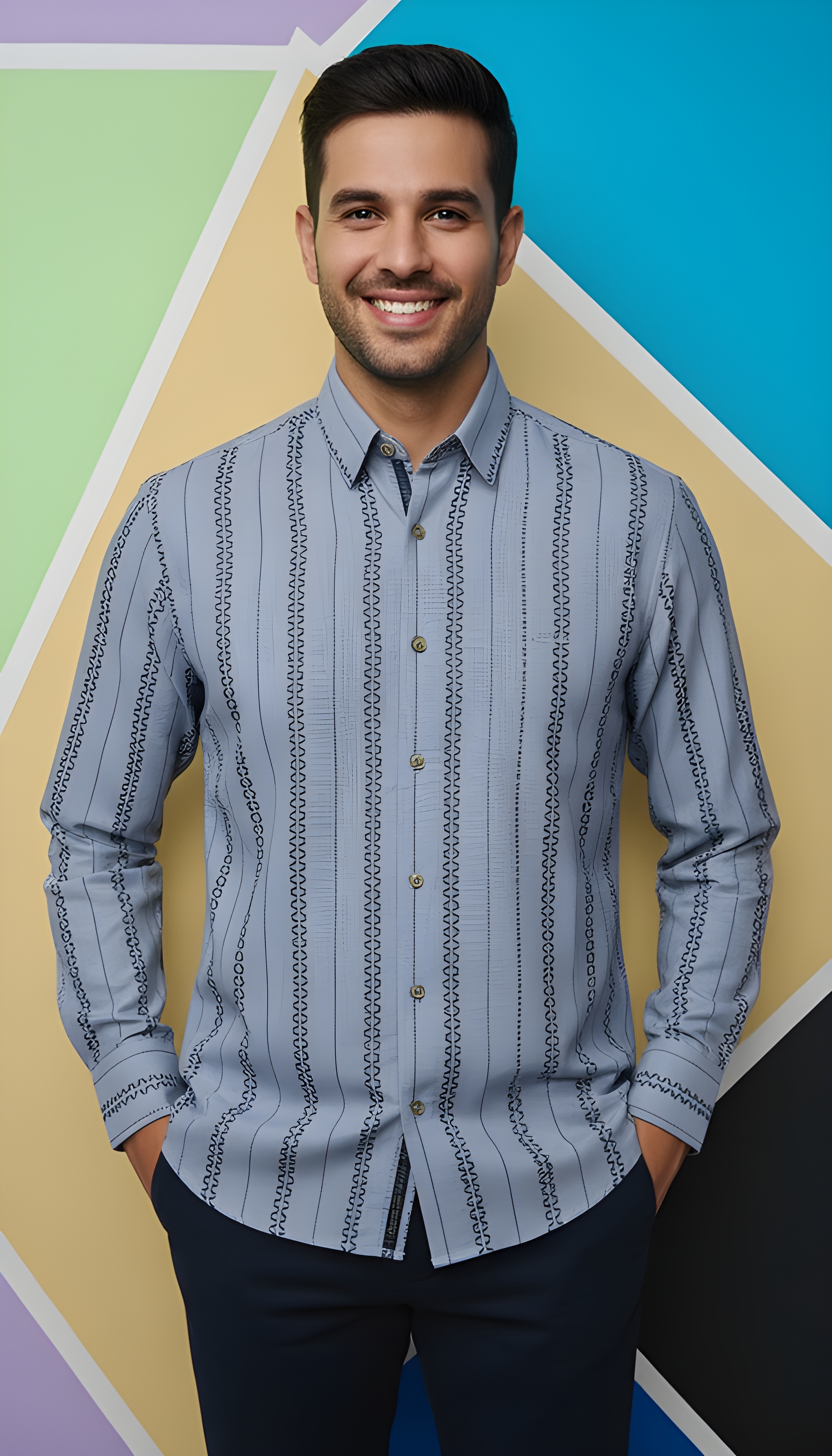 Mens Striped Casual Shirts