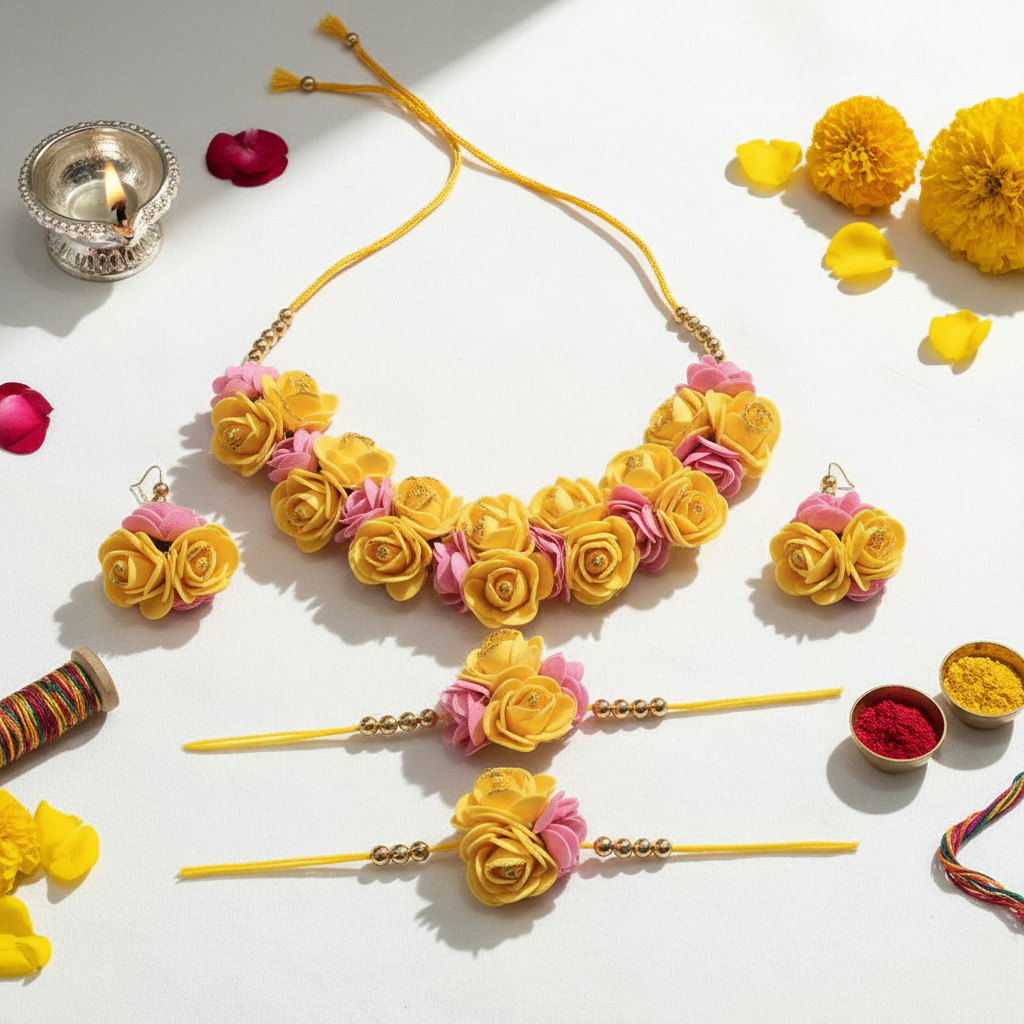 Floral Jewelry Set view 2