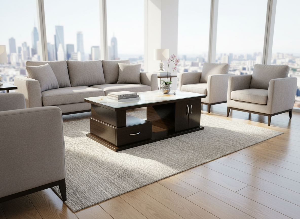 Urban Marble Glass Centre Table
