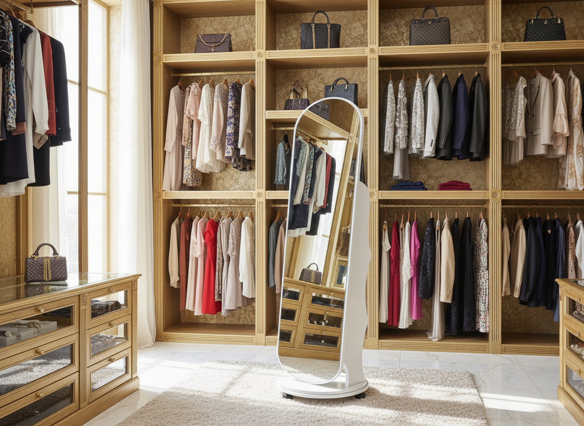 The Pearl Swivel Mirror Organizer view 2
