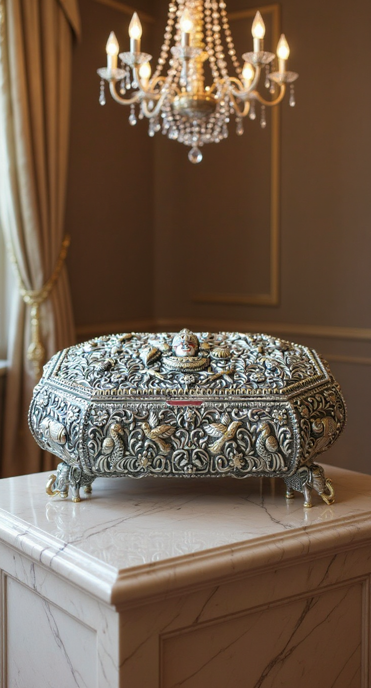 Rishtey Silver Decorative Box
