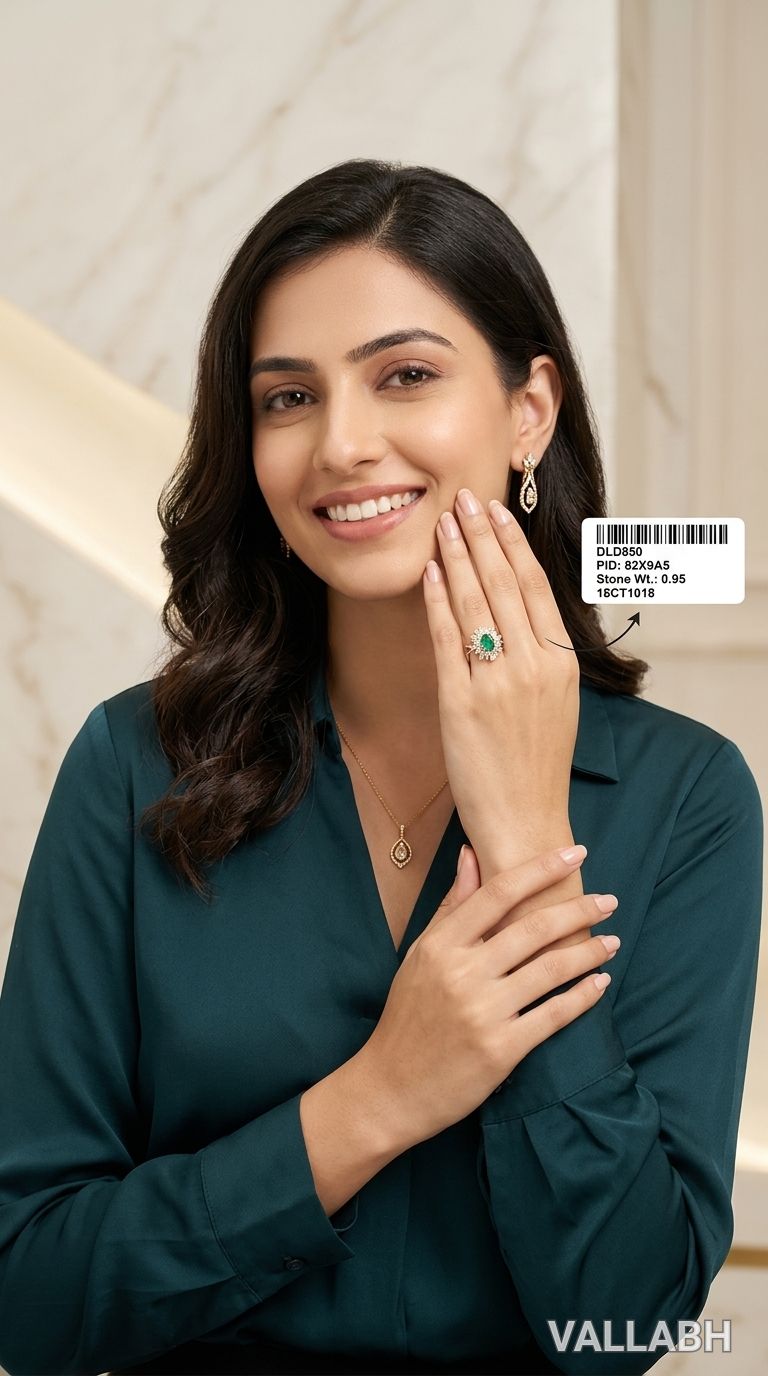 Emerald and Diamond Ring