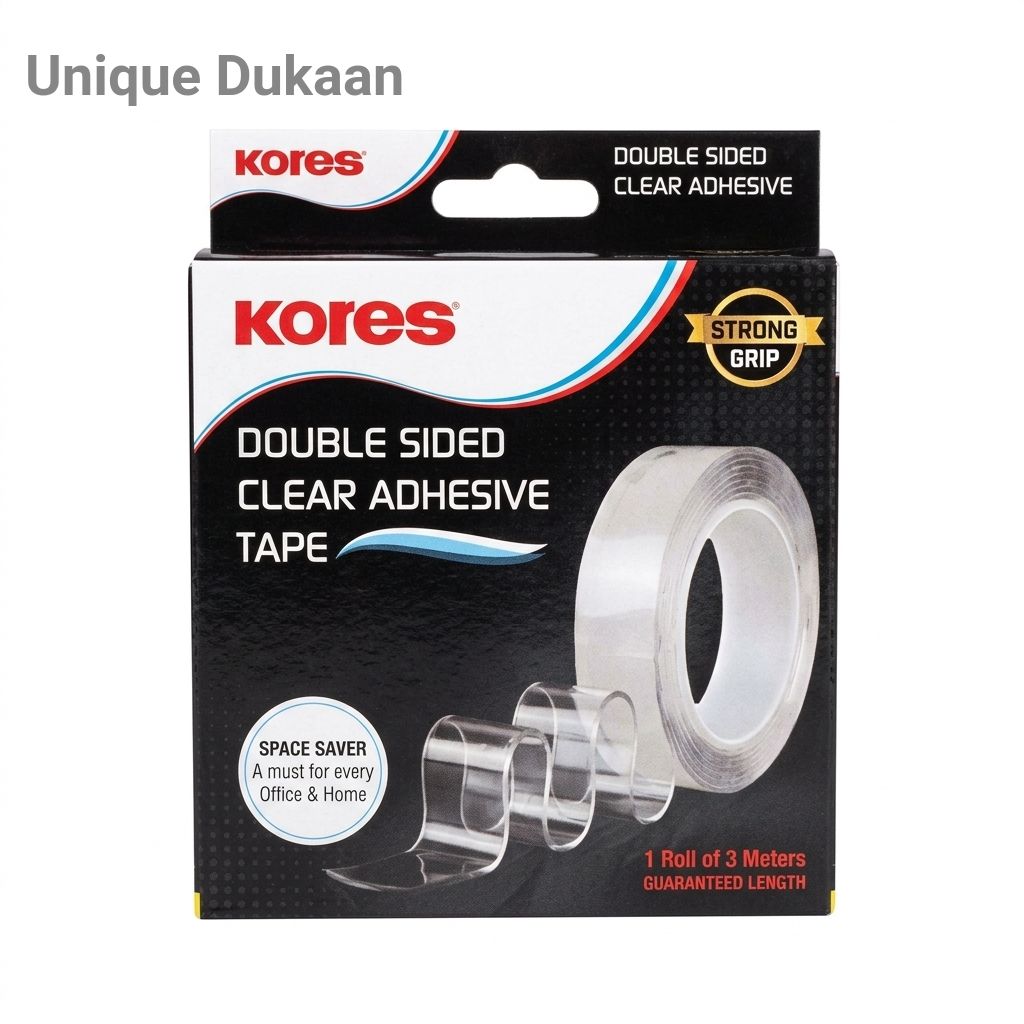 Kores Double Sided Clear Adhesive Tape