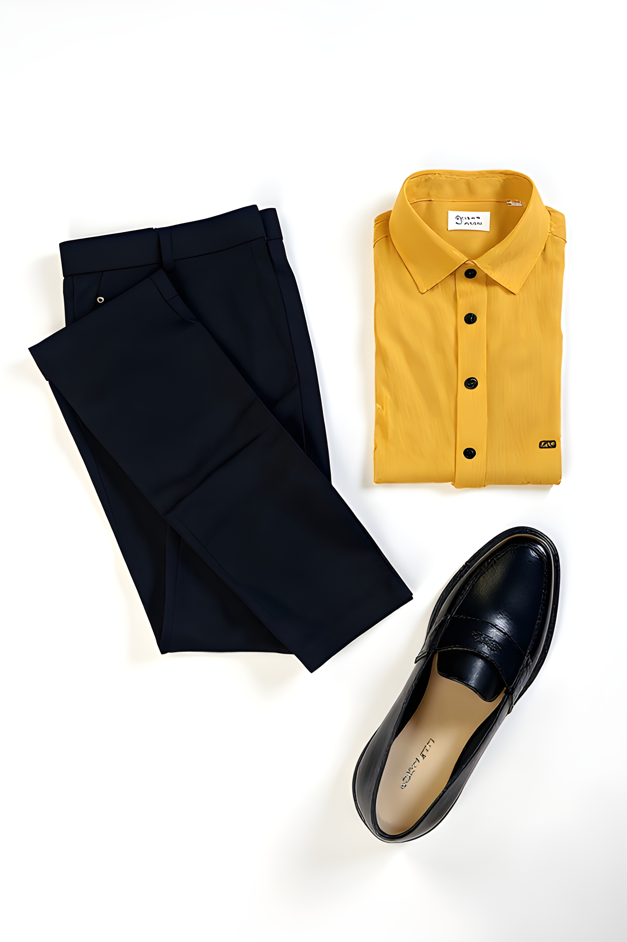 Yellow Casual Shirt view 2