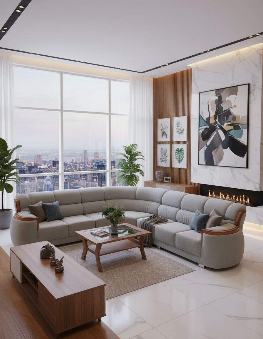 Luxury L-Shaped Sofa