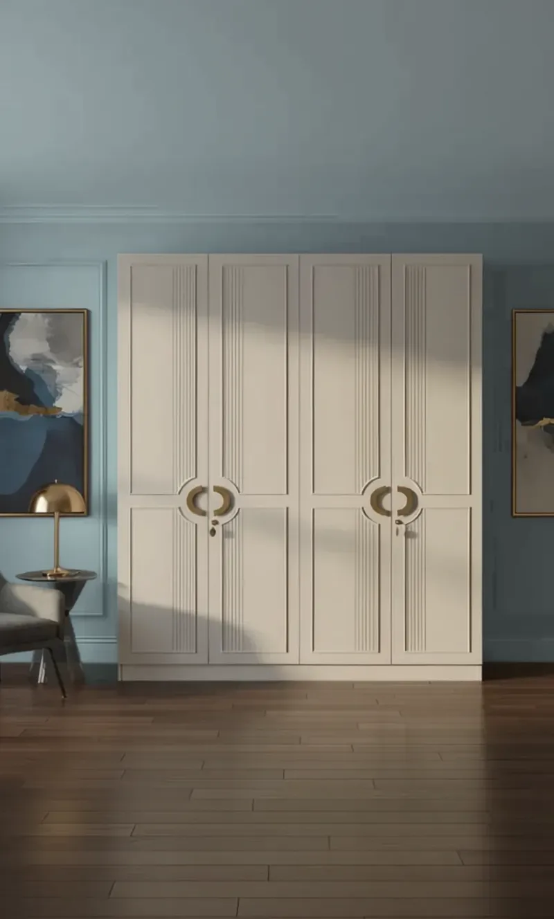 Modern White Wardrobe view 2