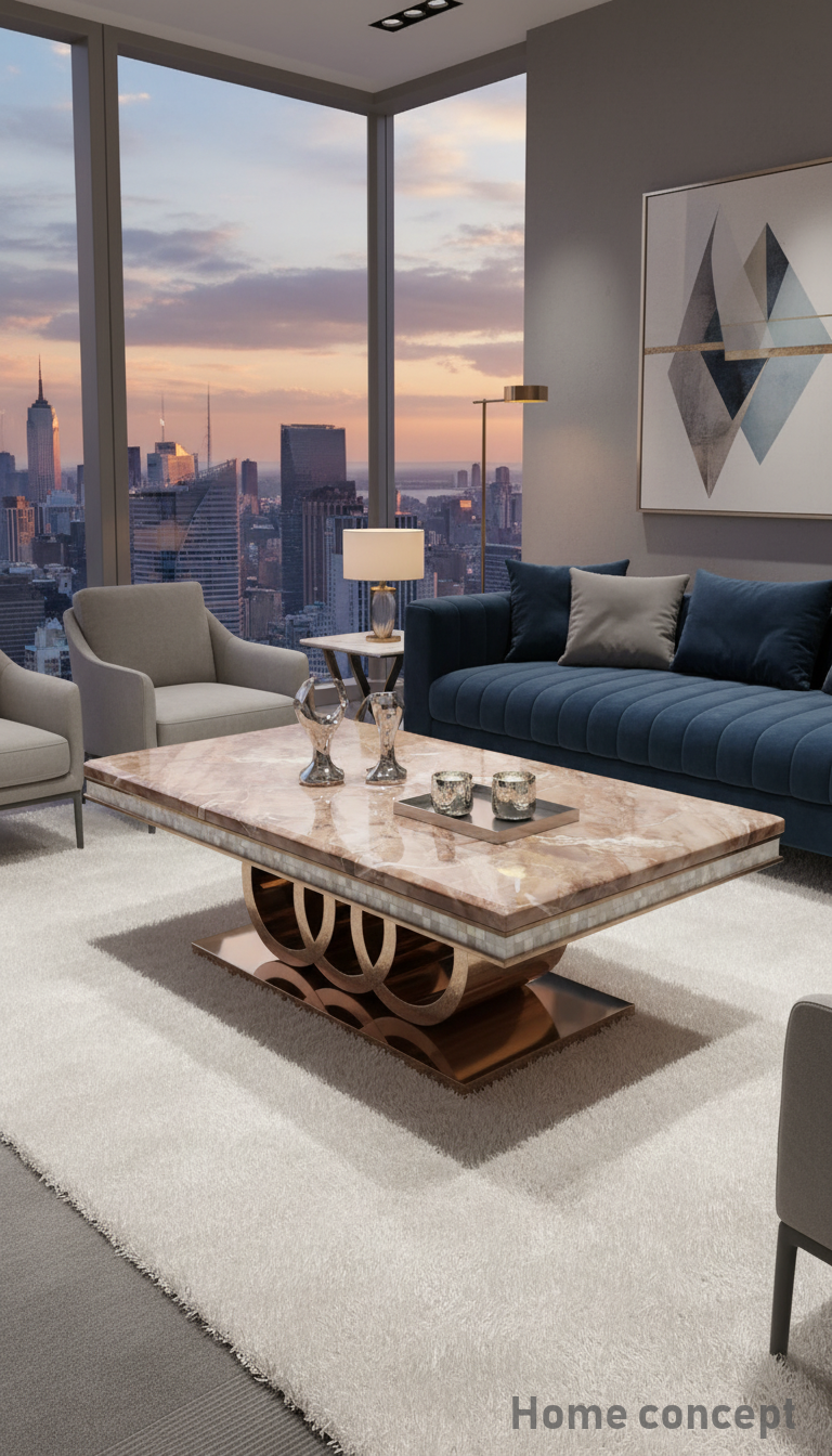 Italian Marble Center Table