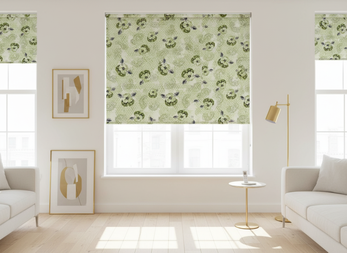 Floral Print Roller Blinds