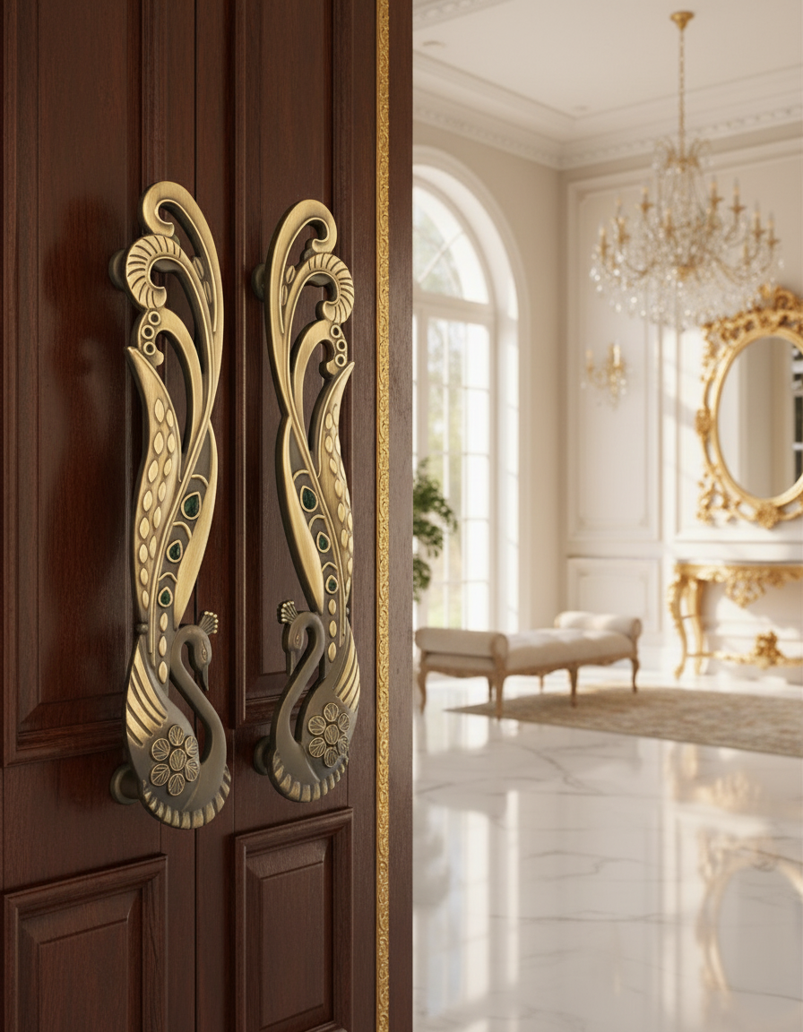 Peacock Door Handles