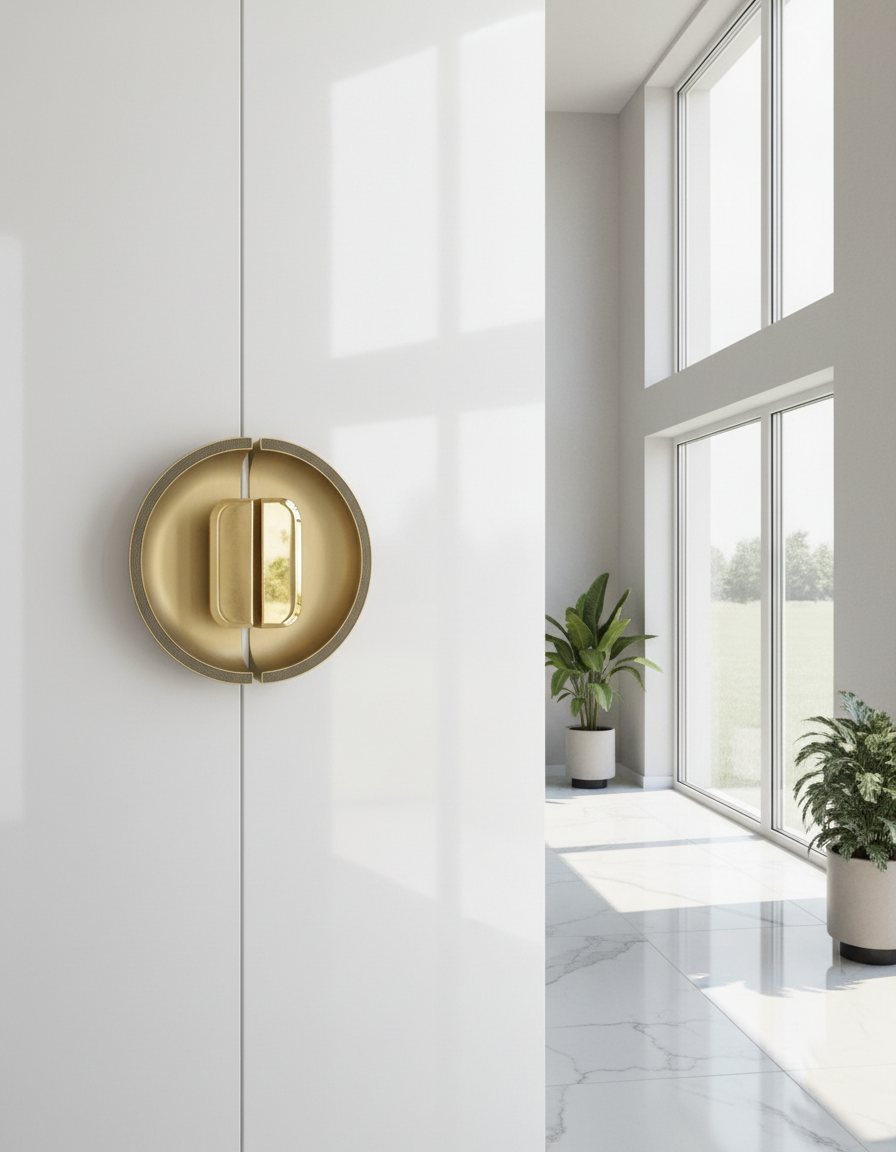 Modern Gold-Toned Door Handle