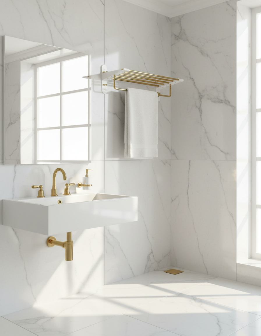 Gold Towel Rack