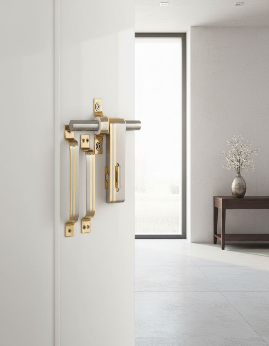 Premium Metal Latch and Handle Set
