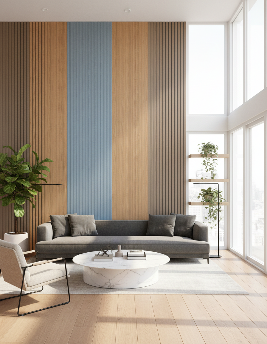 Wood Panel Wall Accent