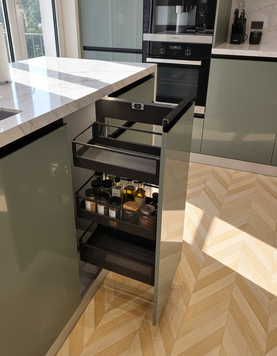 Olive Pull-Out Drawer Organizer