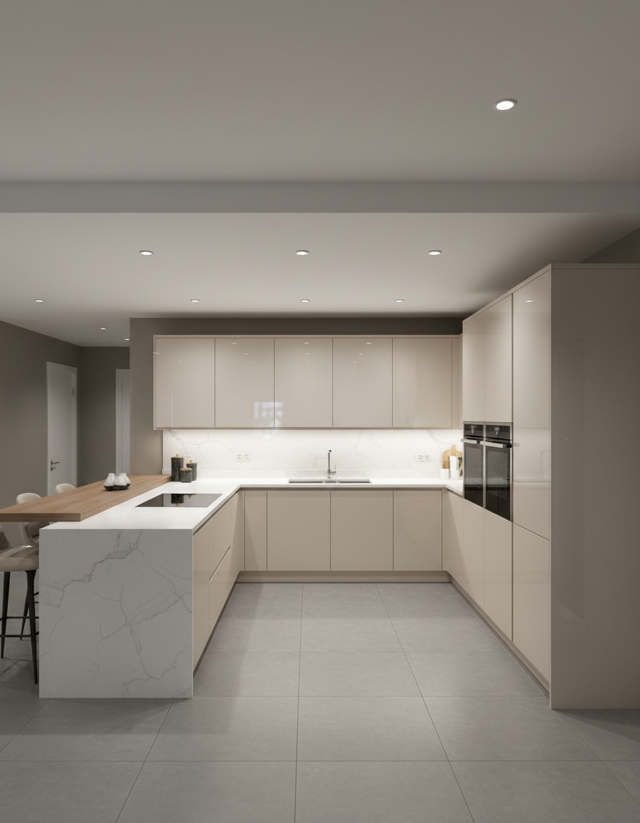 High Gloss Cabinet Surface
