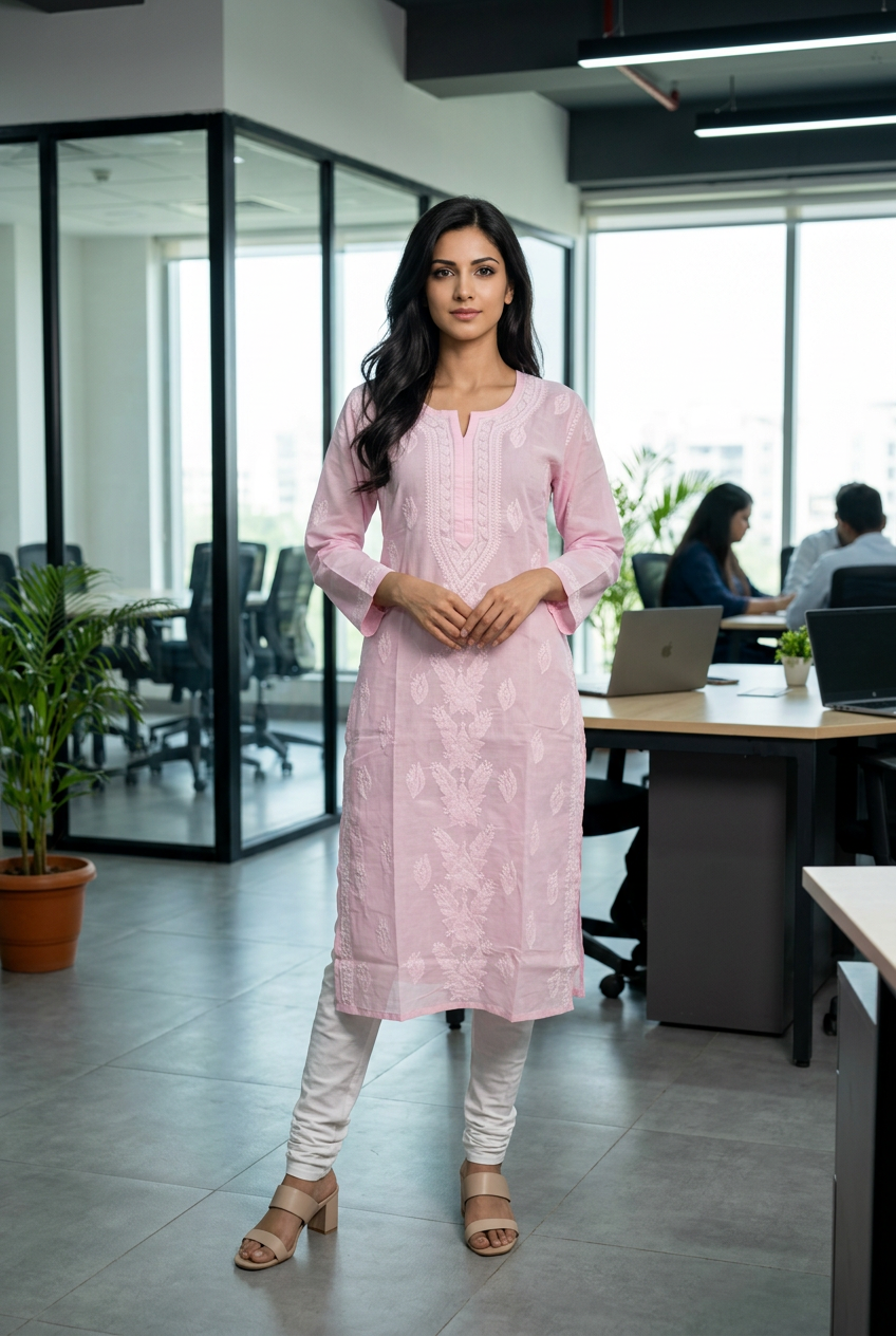 Chikan Kurta - Kavya