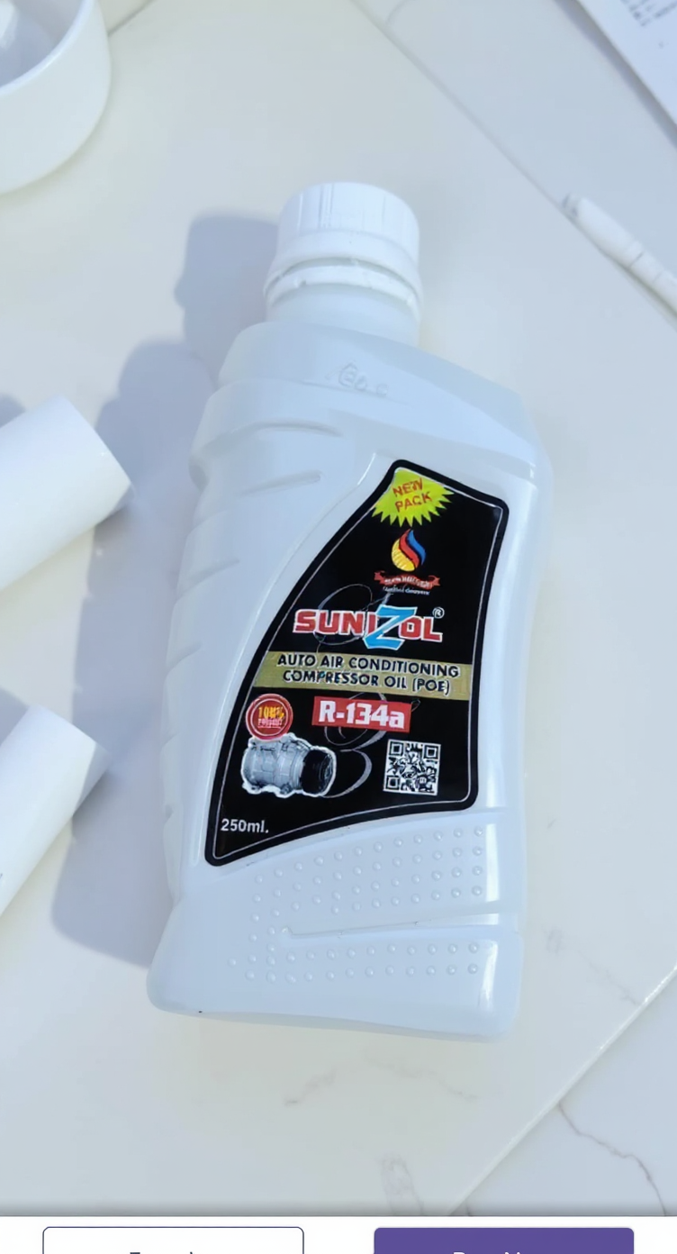 SUNIZOL Auto Air Conditioning Compressor Oil (POE) R-134a