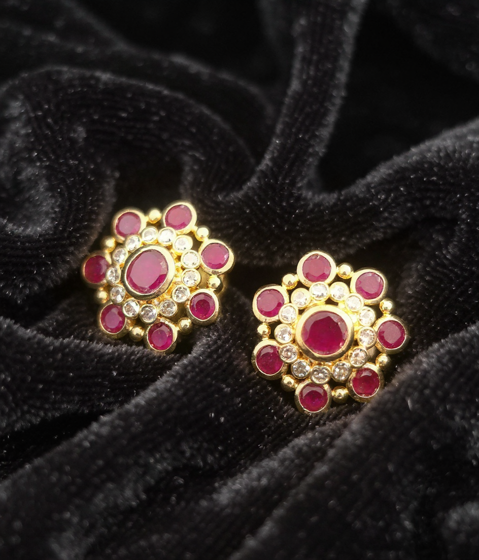 Ruby Stud Earrings