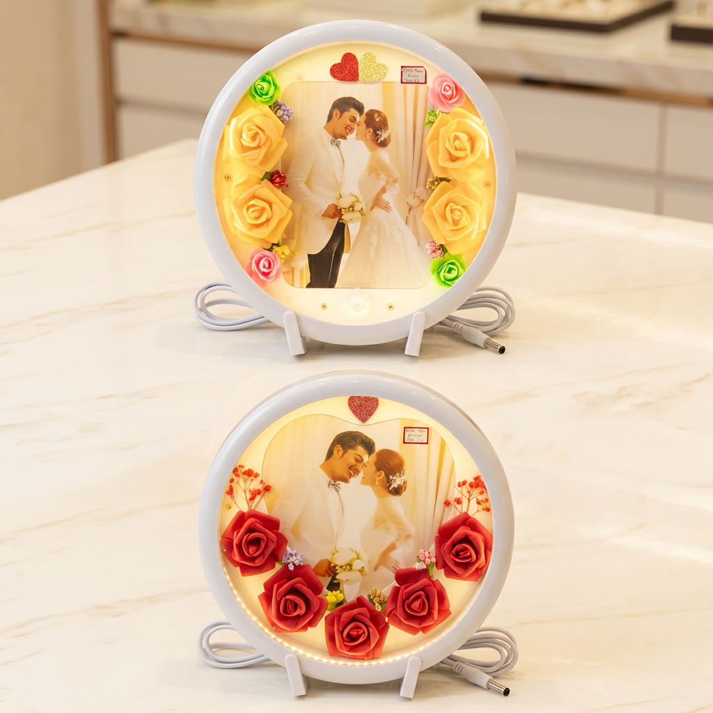 Size 12x12 MD 105 Round LED Photo Frame With Print view 3
