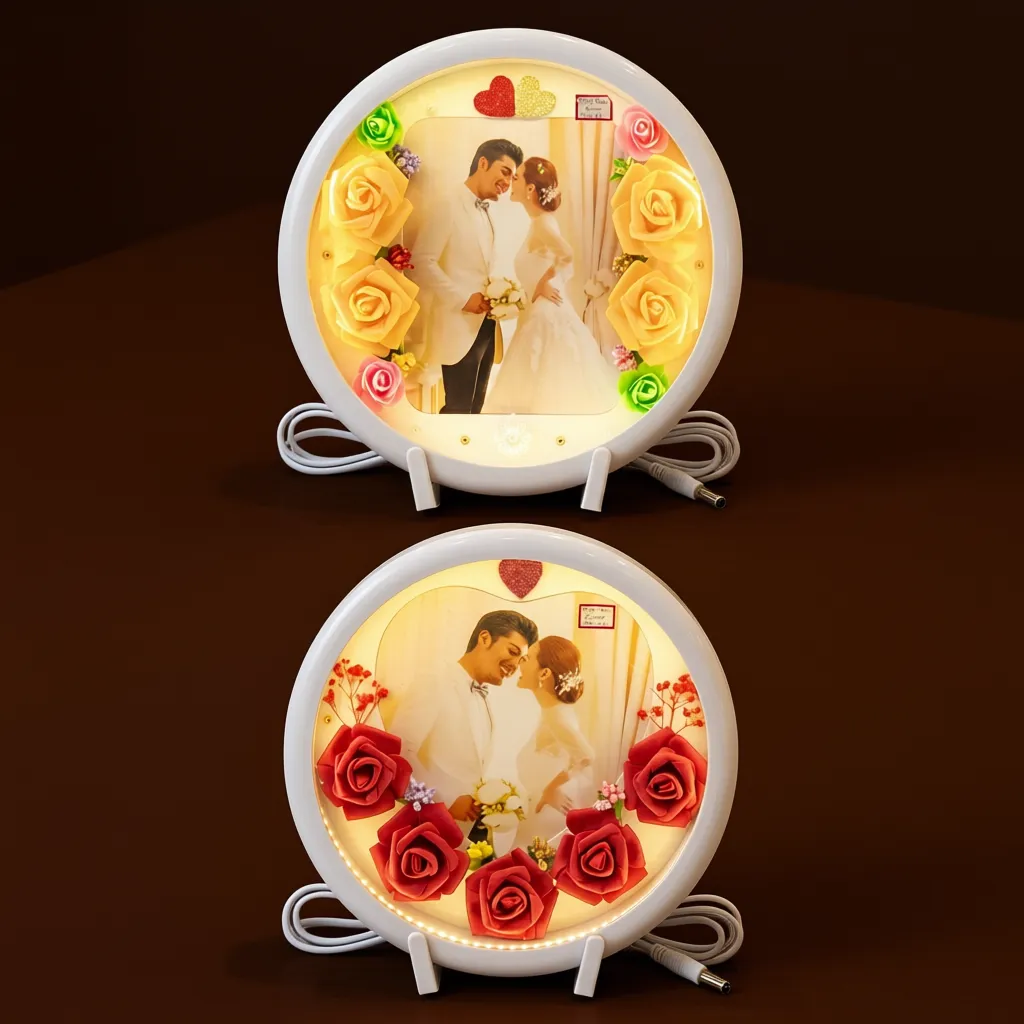 Size 12x12 MD 105 Round LED Photo Frame With Print view 2