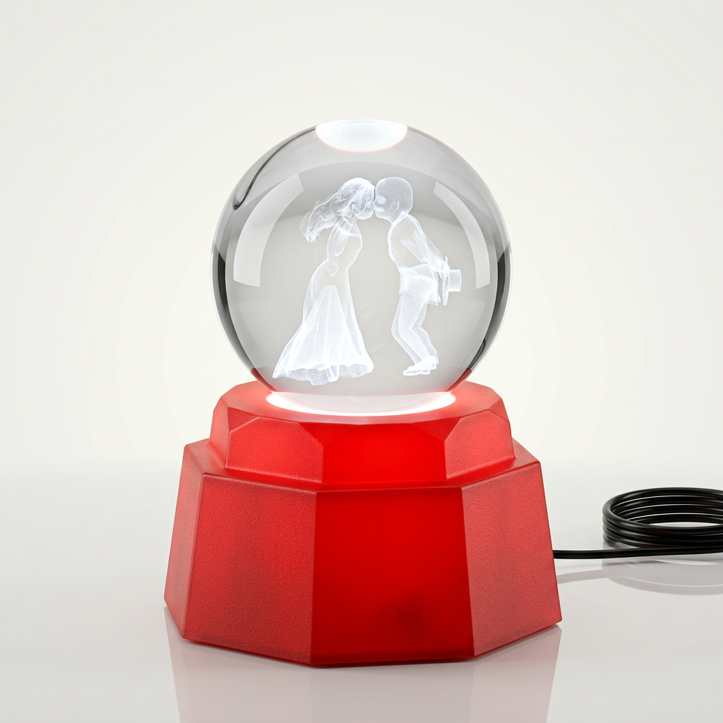 3D Crystal Light Ball view 2