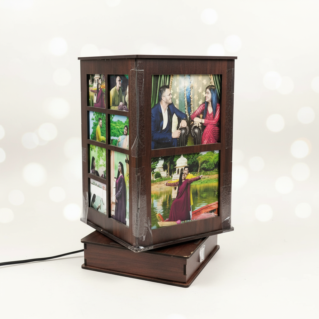 Personalized Rotating Photo Lamp view 2