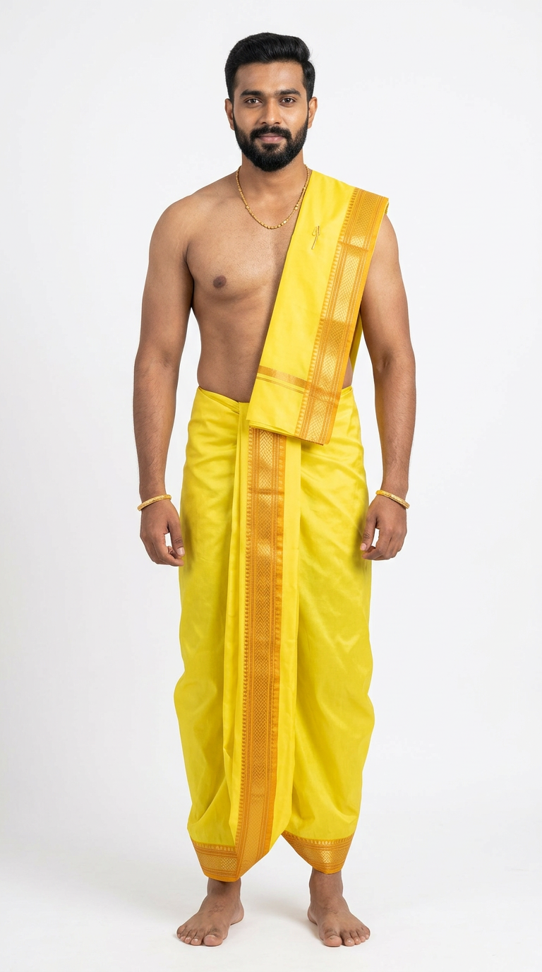 Silk Dhoti Pant view 5