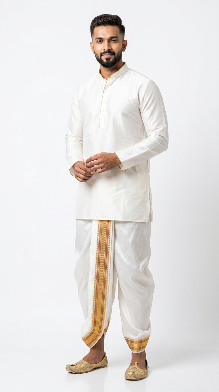 Silk Dhoti Pant view 2