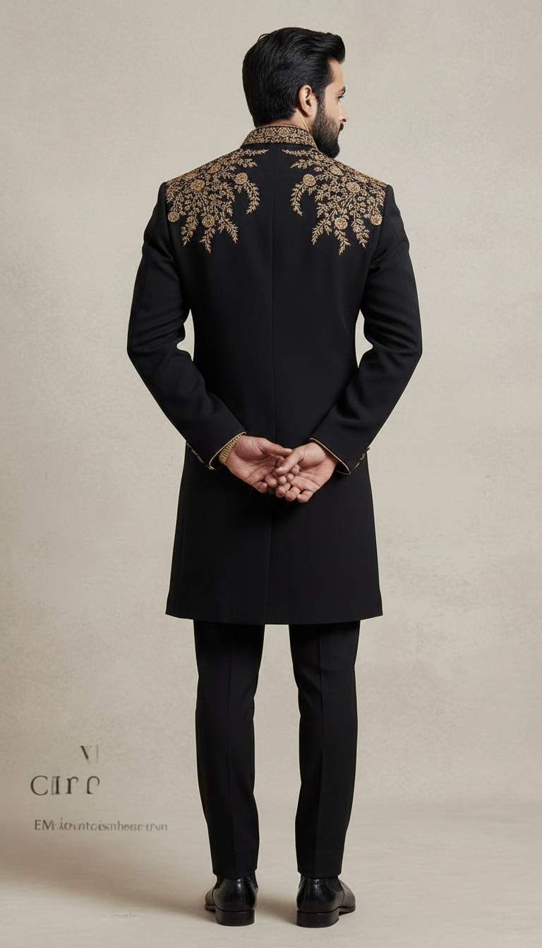 Embroidered Royal Sherwani view 3