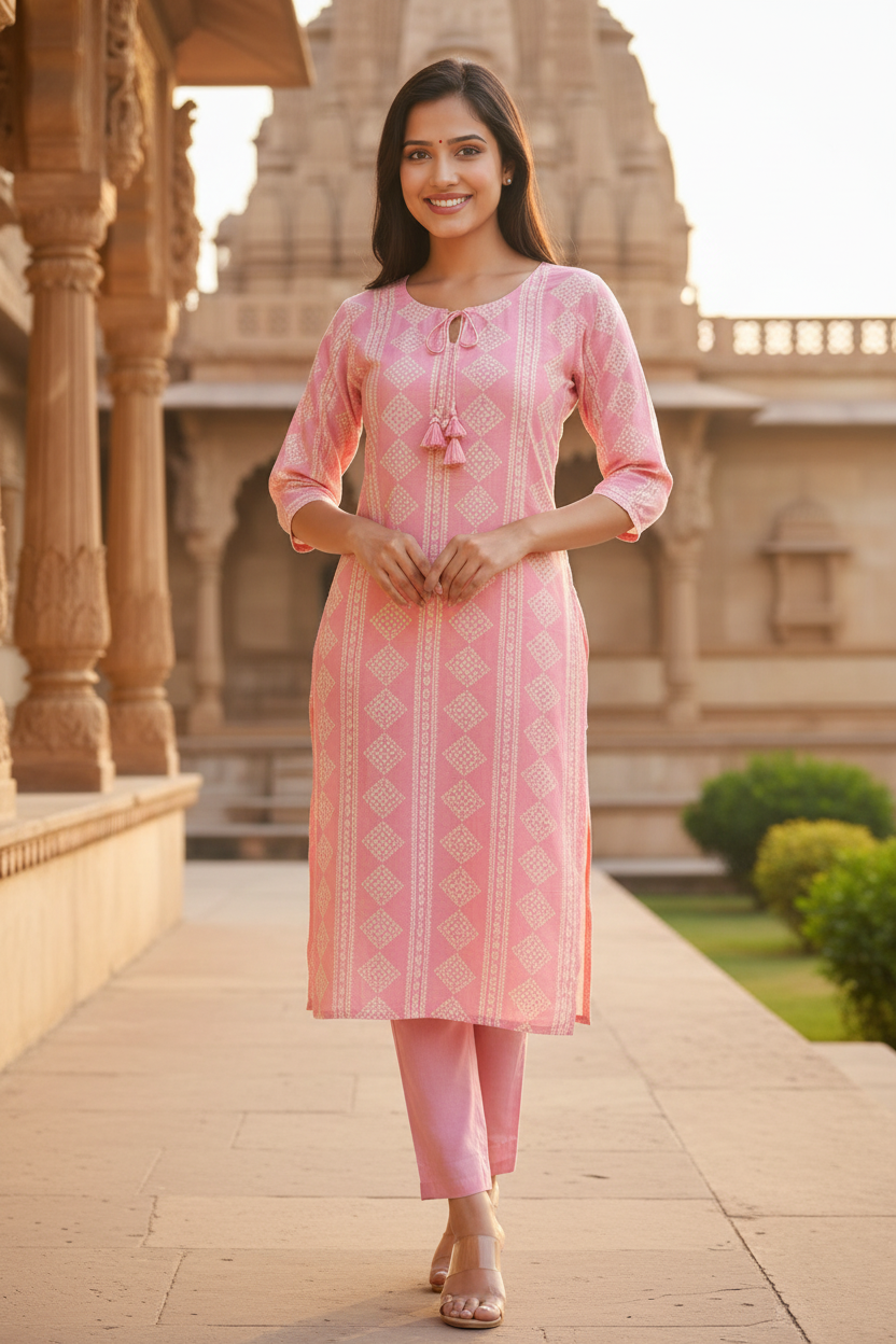Ethnic Pink Kurti