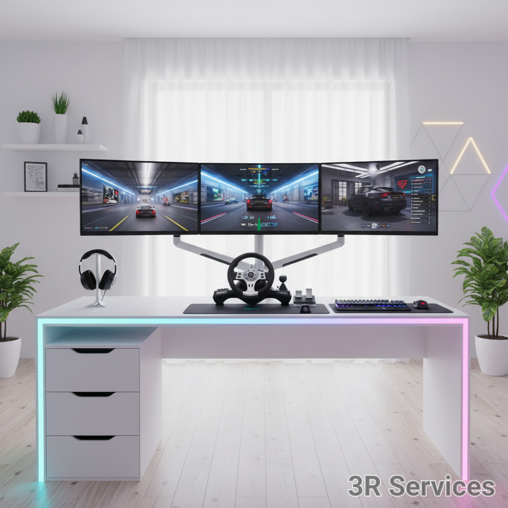 Racing Wheel and Pedals Set view 2