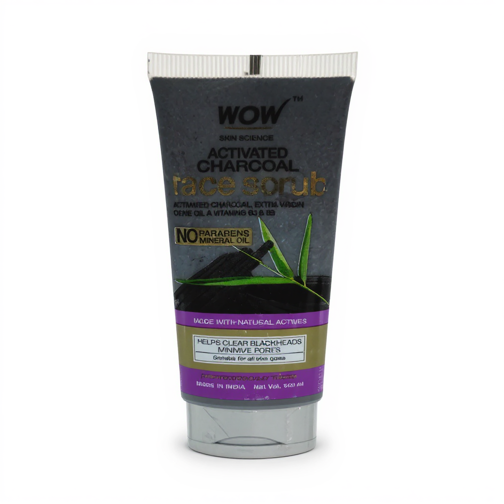 WOW Activated Charcoal Face Scrub