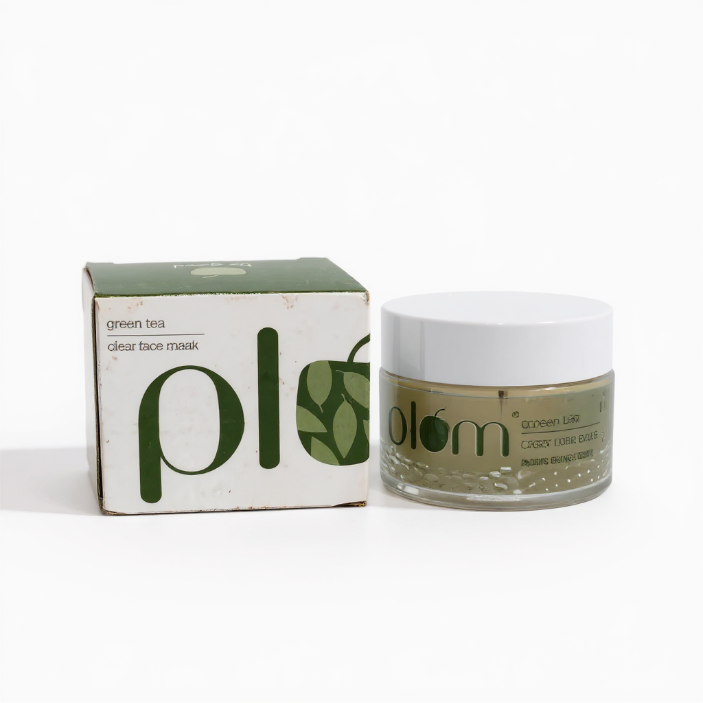 Plum Green Tea Clear Face Mask