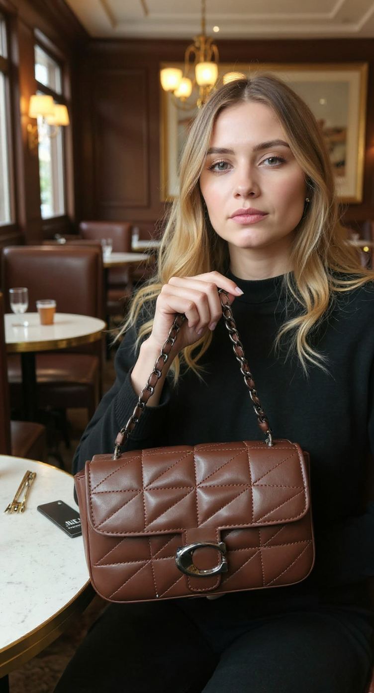 Quilted Handbag view 4