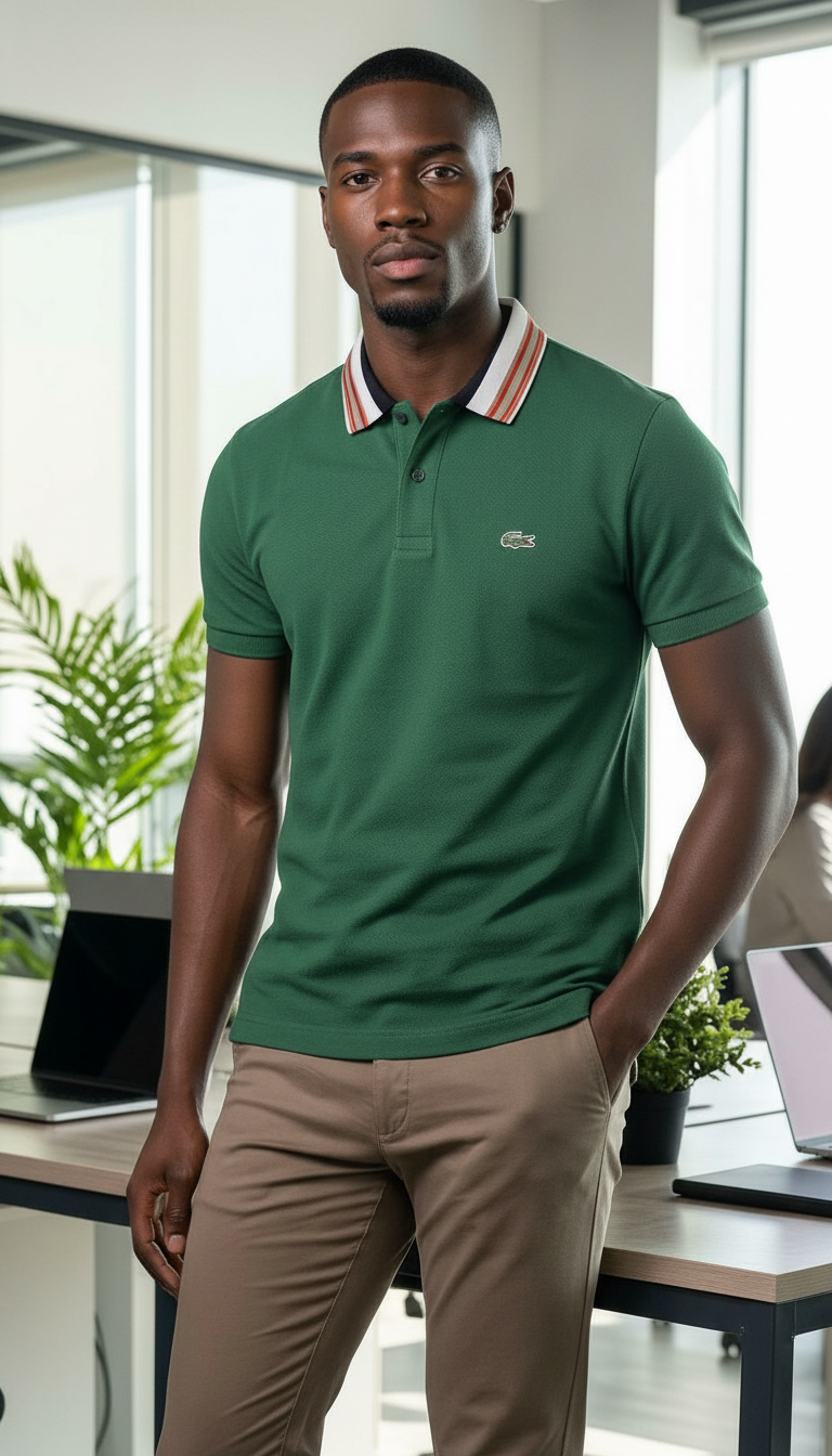 Designer Green Polo Shirt